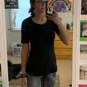 Lululemon shortsleeved black shirt